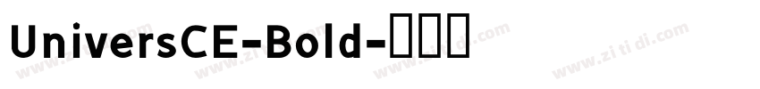 UniversCE-Bold字体转换