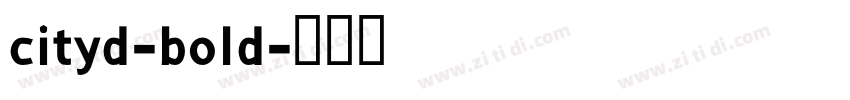 cityd-bold字体转换