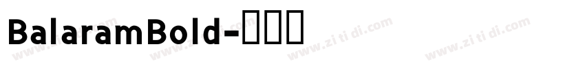 BalaramBold字体转换