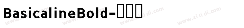 BasicalineBold字体转换