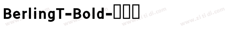 BerlingT-Bold字体转换