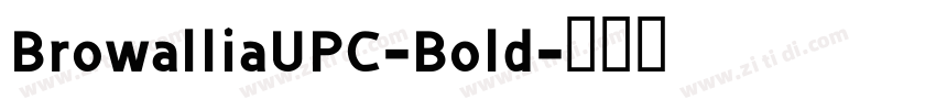 BrowalliaUPC-Bold字体转换