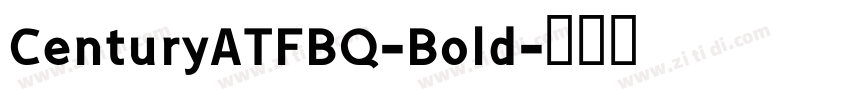 CenturyATFBQ-Bold字体转换