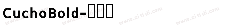 CuchoBold字体转换