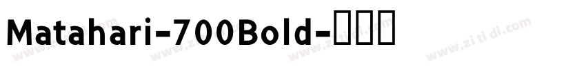Matahari-700Bold字体转换
