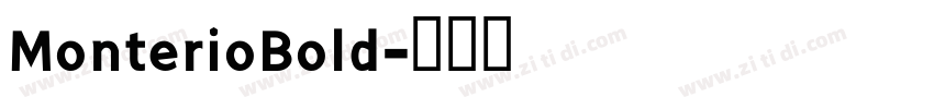 MonterioBold字体转换