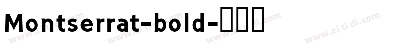 Montserrat-bold字体转换