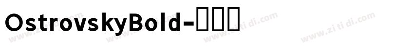 OstrovskyBold字体转换