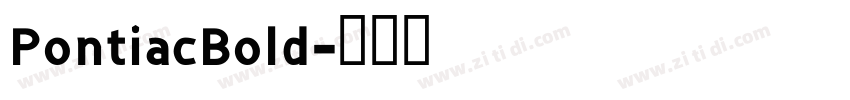 PontiacBold字体转换