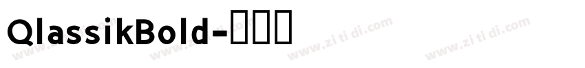 QlassikBold字体转换