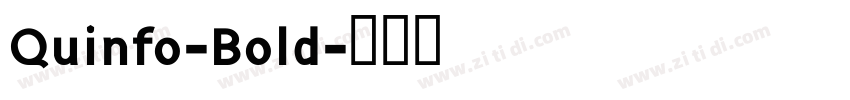 Quinfo-Bold字体转换