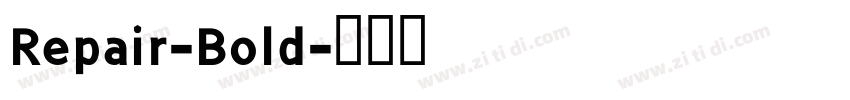 Repair-Bold字体转换