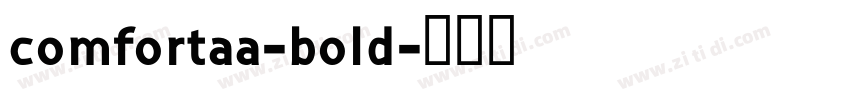 comfortaa-bold字体转换
