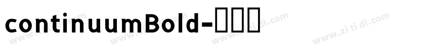 continuumBold字体转换