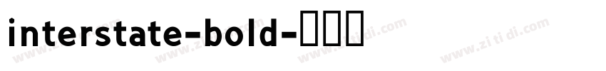 interstate-bold字体转换