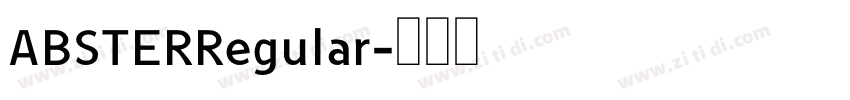 ABSTERRegular字体转换