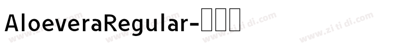 AloeveraRegular字体转换