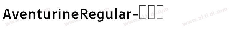 AventurineRegular字体转换