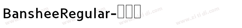 BansheeRegular字体转换
