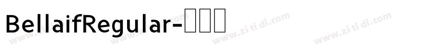 BellaifRegular字体转换