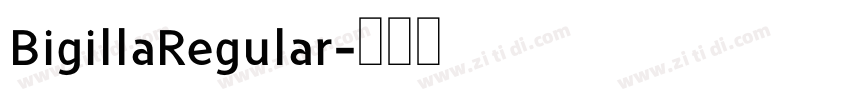 BigillaRegular字体转换