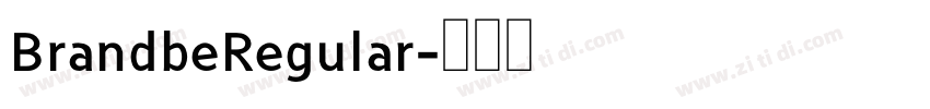 BrandbeRegular字体转换