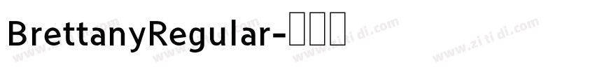 BrettanyRegular字体转换