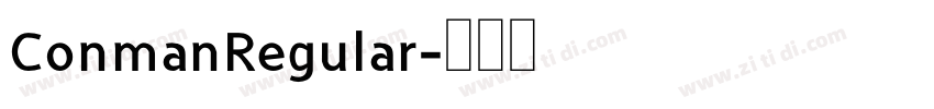 ConmanRegular字体转换