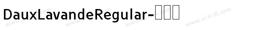 DauxLavandeRegular字体转换