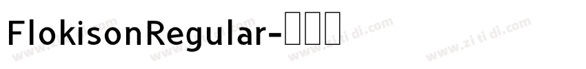 FlokisonRegular字体转换
