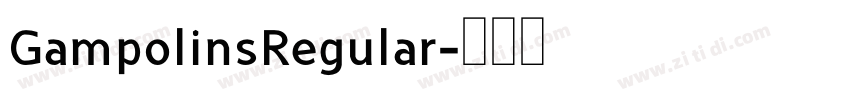 GampolinsRegular字体转换