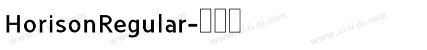 HorisonRegular字体转换 HorisonRegular字体转换