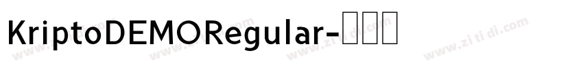 KriptoDEMORegular字体转换