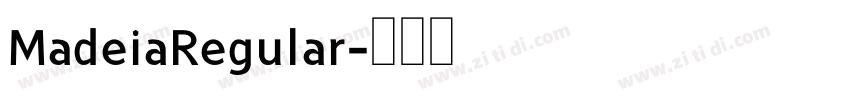 MadeiaRegular字体转换