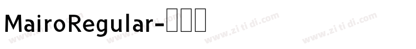 MairoRegular字体转换 MairoRegular字体转换