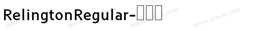 RelingtonRegular字体转换