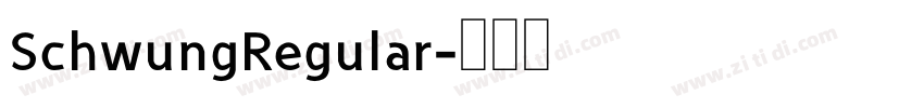 SchwungRegular字体转换