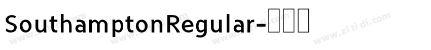 SouthamptonRegular字体转换