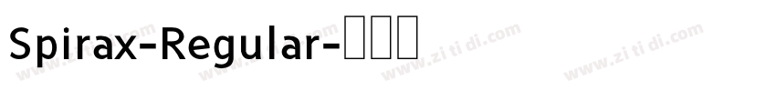 Spirax-Regular字体转换