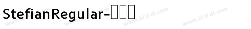 StefianRegular字体转换