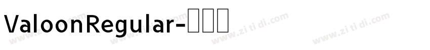 ValoonRegular字体转换