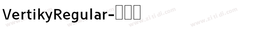VertikyRegular字体转换