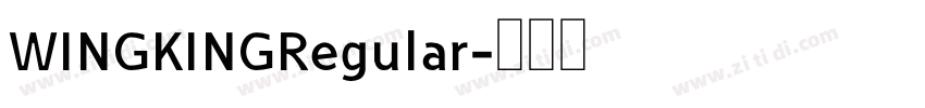 WINGKINGRegular字体转换