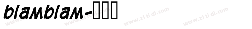 blamblam字体转换