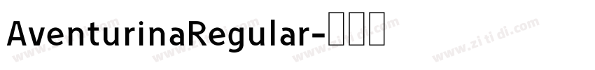 AventurinaRegular字体转换