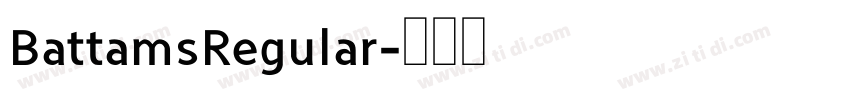 BattamsRegular字体转换