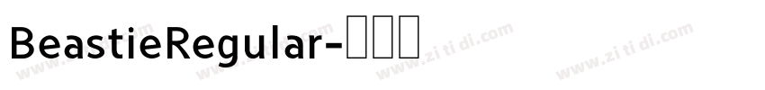 BeastieRegular字体转换