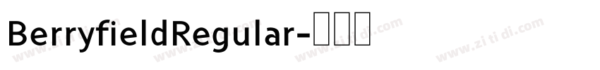 BerryfieldRegular字体转换