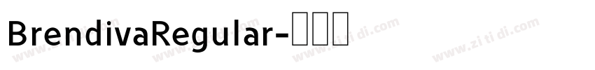 BrendivaRegular字体转换