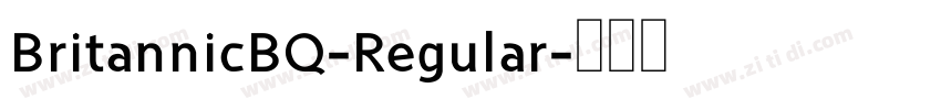 BritannicBQ-Regular字体转换